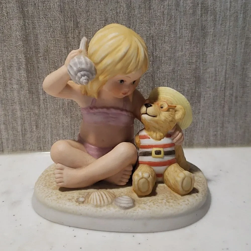 Vintage Lenox Teddy and Tiny Tots Porcelain Figurine 